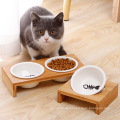 Keramik Single Double Pet Food Bowl mit Ständer